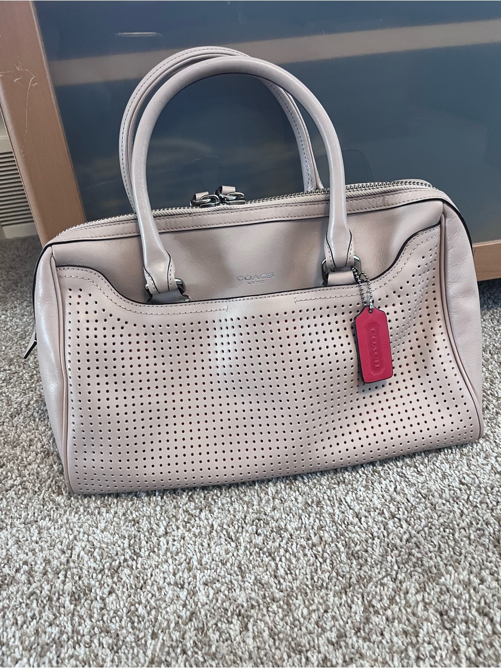 Coach Legacy Haley Satchel Doctor Bag Mushroom Taupe 24623